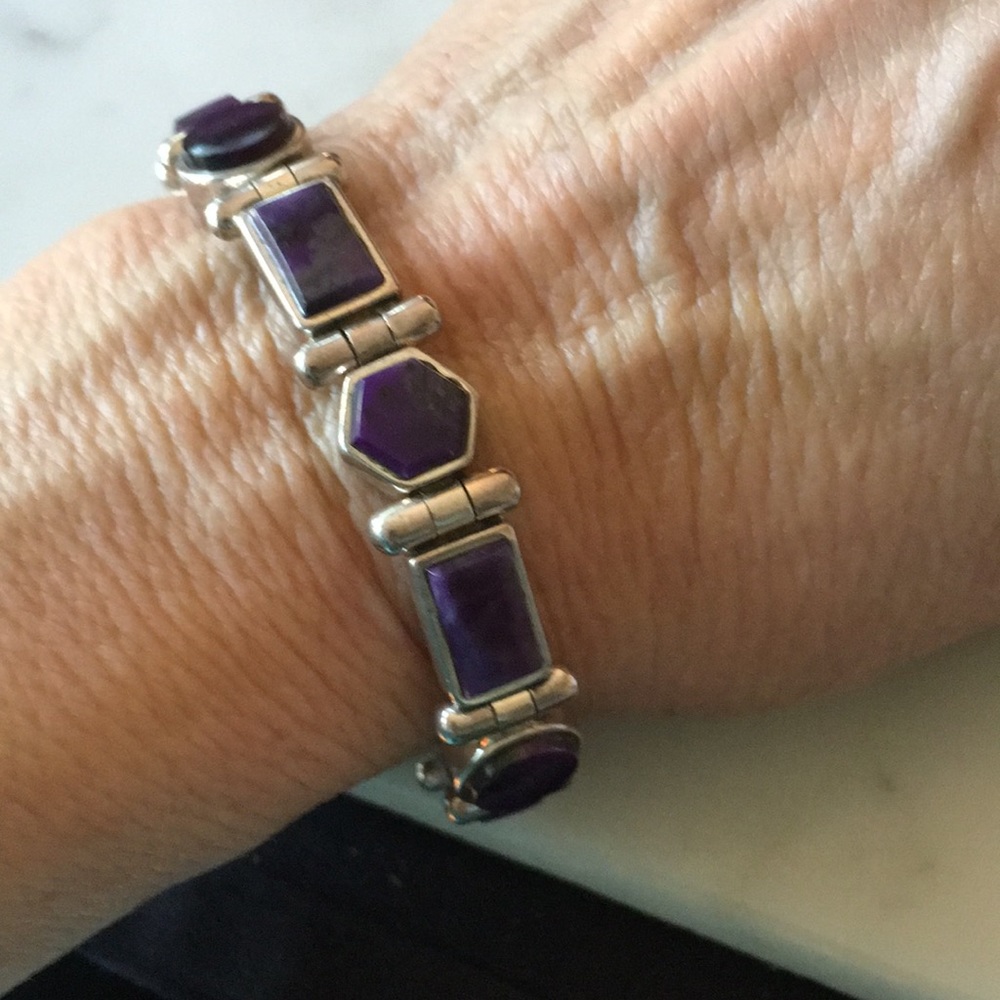 Vintage Native American Link Reversible Bracelet - Picture 11 of 16